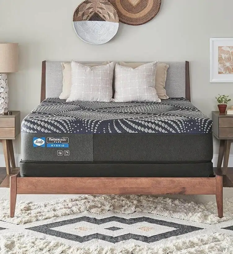 A comfortable mattress in a calm neutral bedroom