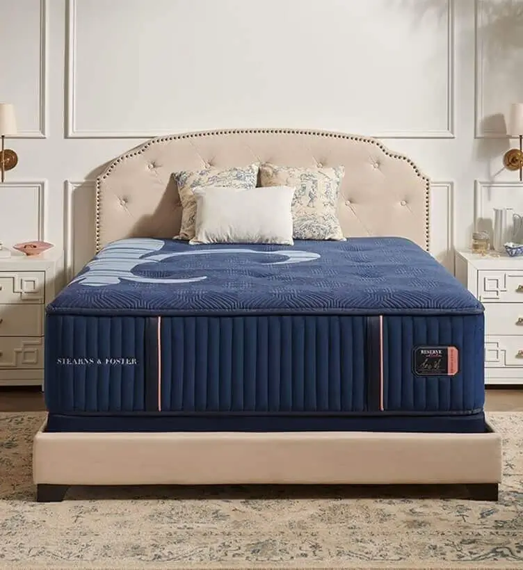 A premium mattress in an elegant bedroom