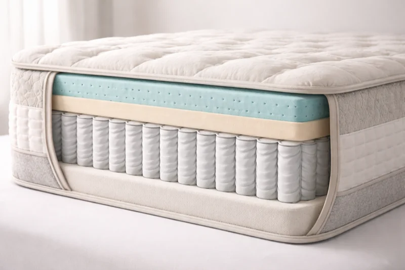 Premium hybrid mattress for side sleepers